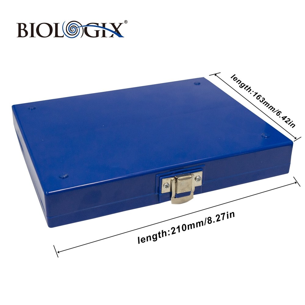 100-Place Microscope Slide Storage Boxes with Cork Lining, 5/Pack, 30/Case