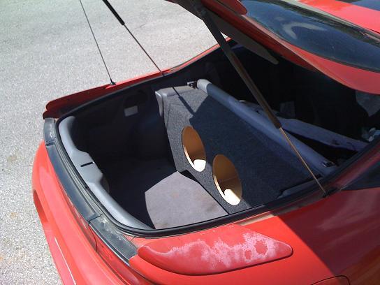 95-99 Mitsubishi Eclipse Custom Sub Enclosure Subwoofer Speaker Box (2 10")
