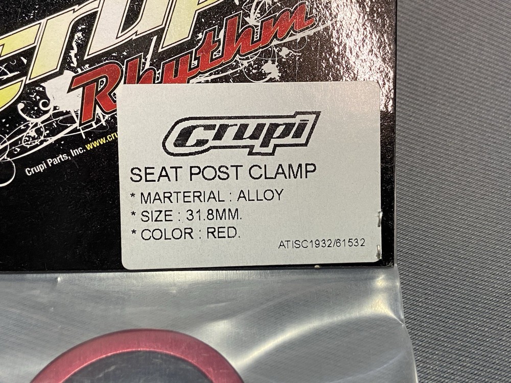 Crupi Seat Post Clamp 31.8 Red anodized