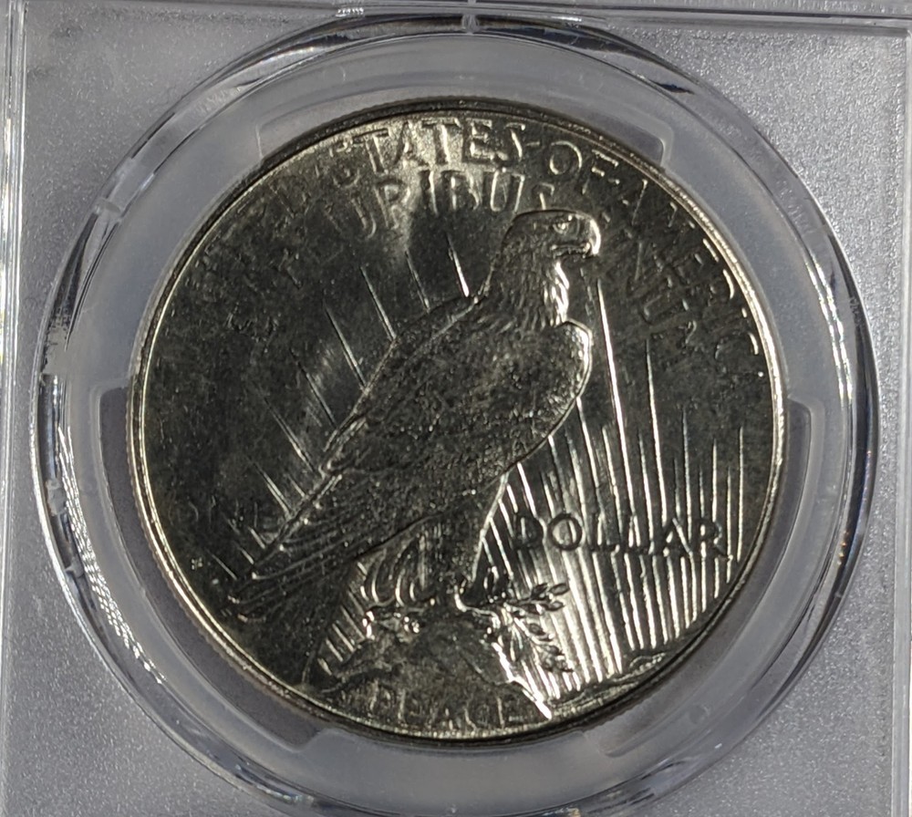 1927 S Peace Silver Dollar PCGS UNC