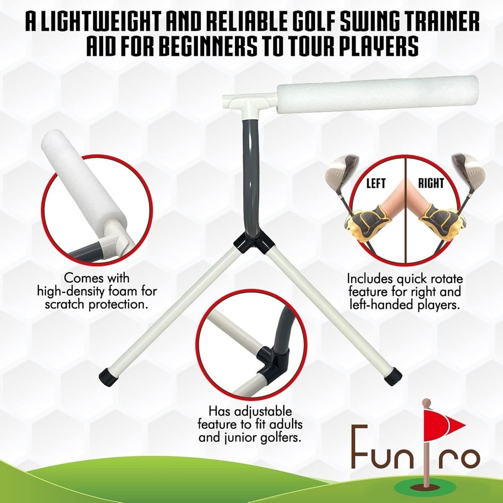 Slice Corrector – Updated Portable Golf Swing Trainer, Lightweight Practice Aid