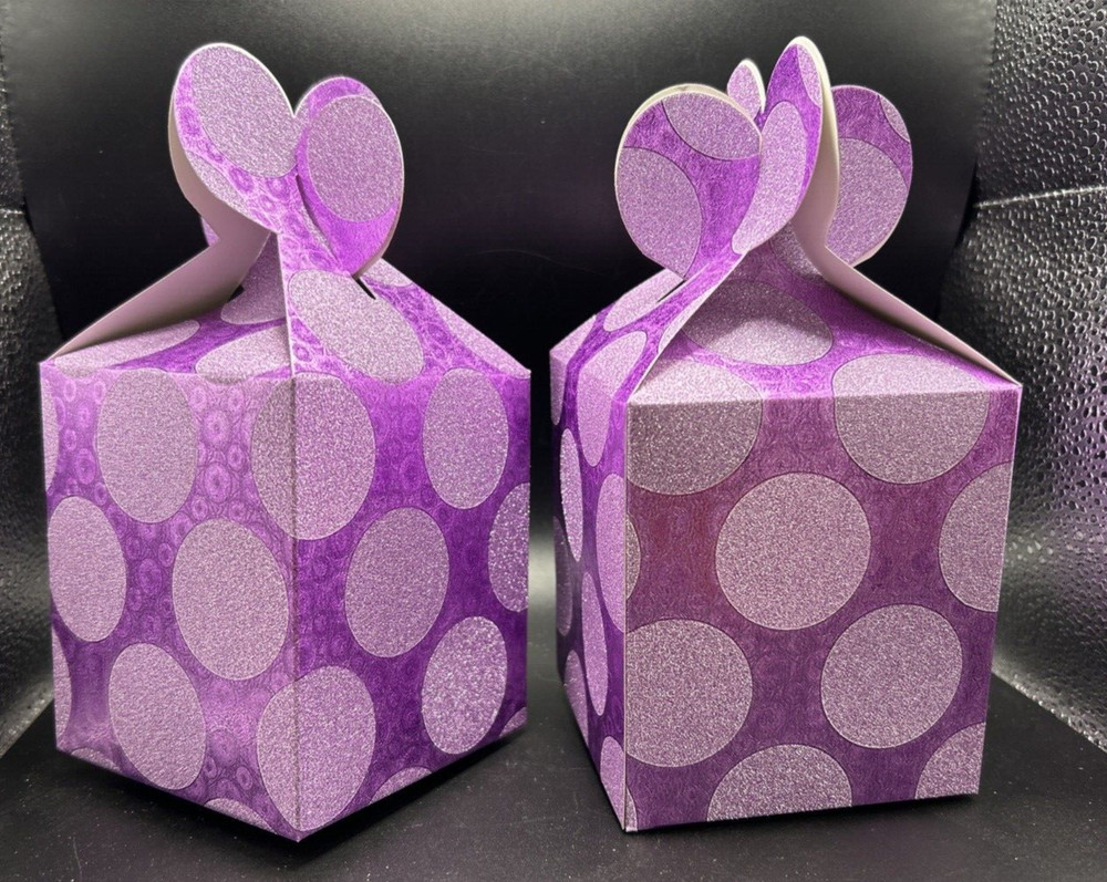 Purple Diamond Gift Boxes 4" 2 Pcs Set
