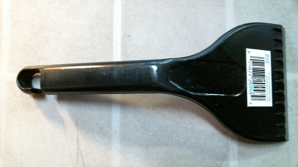 Euro ICE8 8" Ice Scraper, Hard Plastic, Black, FREE SHIPPING