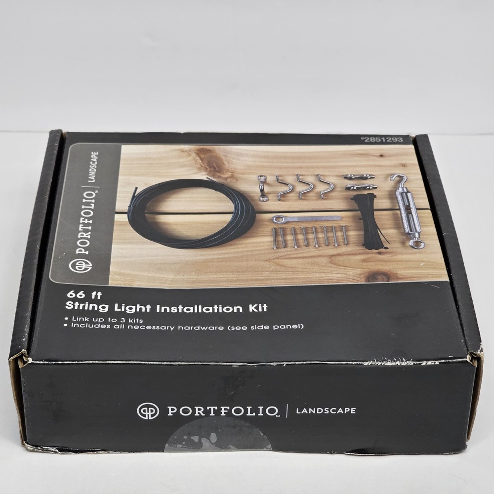 Portfolio Landscape 66 ft. String Light Installation Hardware Kit Harbor Breeze