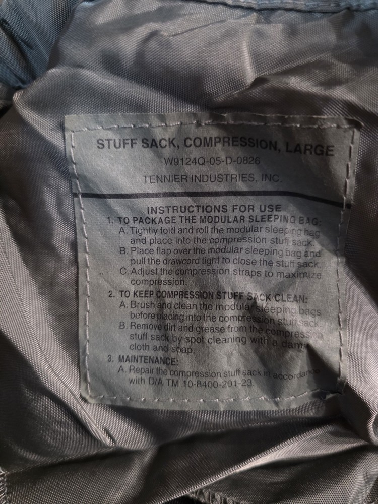 USGI LARGE COMPRESSION STUFF SACK NWOT