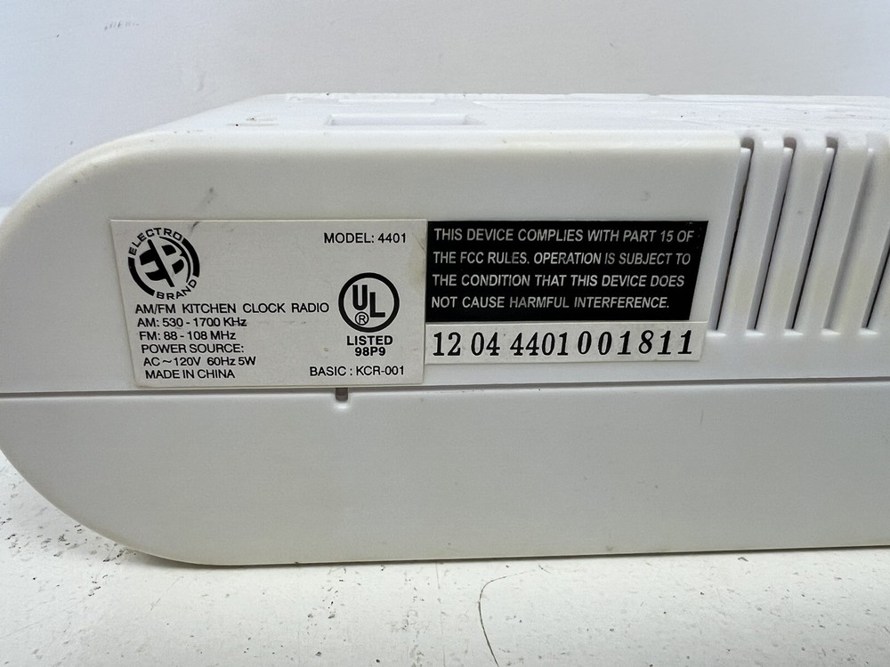 AM/FM kitchen clock radio basic KCR-001