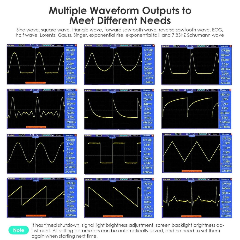Frequency Generator with 13 Waveforms 7.83Hz Default and Programmable Timer
