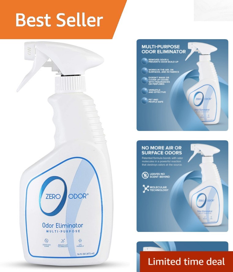 16oz Multi-Purpose Odor Eliminator - Unscented, Biodegradable Spray for Home