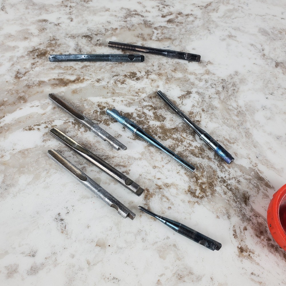 Vintage Dunlap Push Drill Screwdriver Germany 9 Bits Fulton
