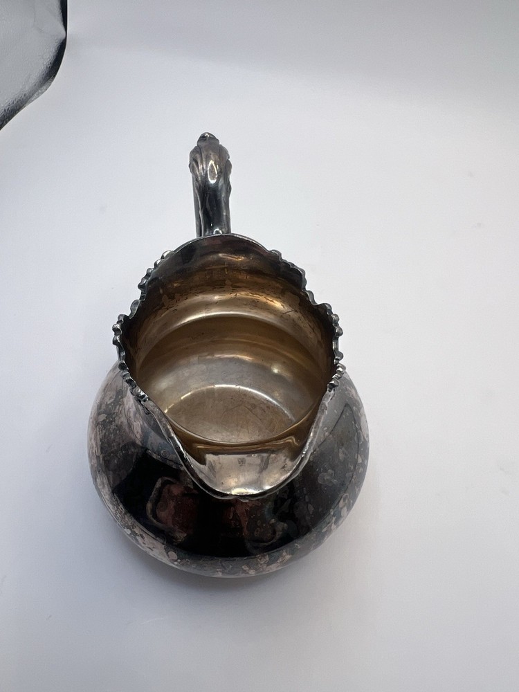 Reed And Barton Silver Plated Small Pitcher Ornate Handle