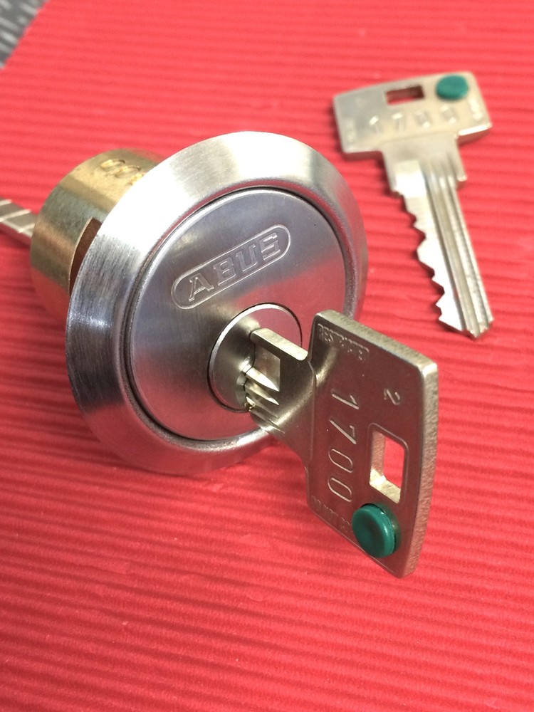 ABUS Rim Cylinder-Fitted With Secure 6 Inline Keying System & Restricted Keys