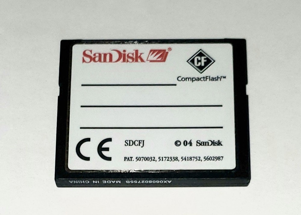 SanDisk 512MB CompactFlash CF Card SDCFJ