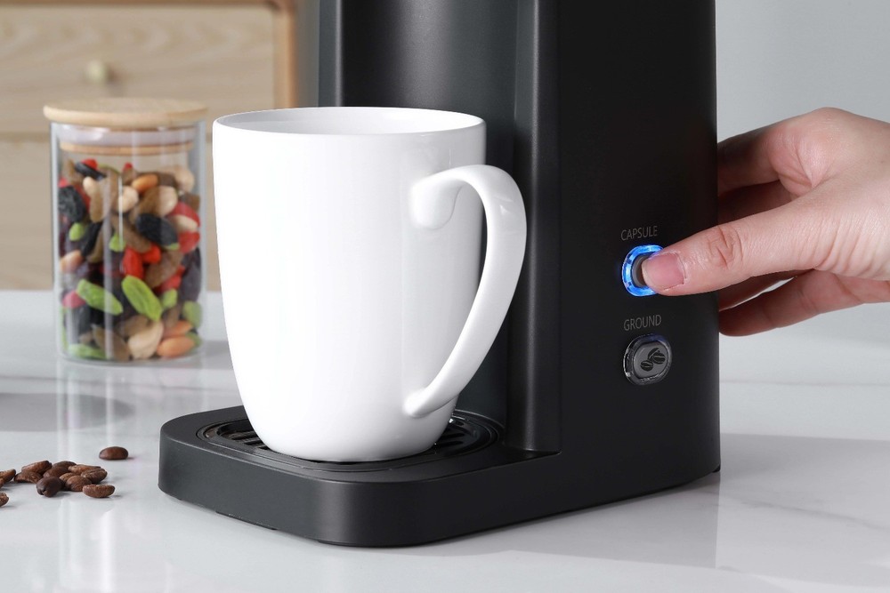 Black Matte Single Serve Coffee Maker