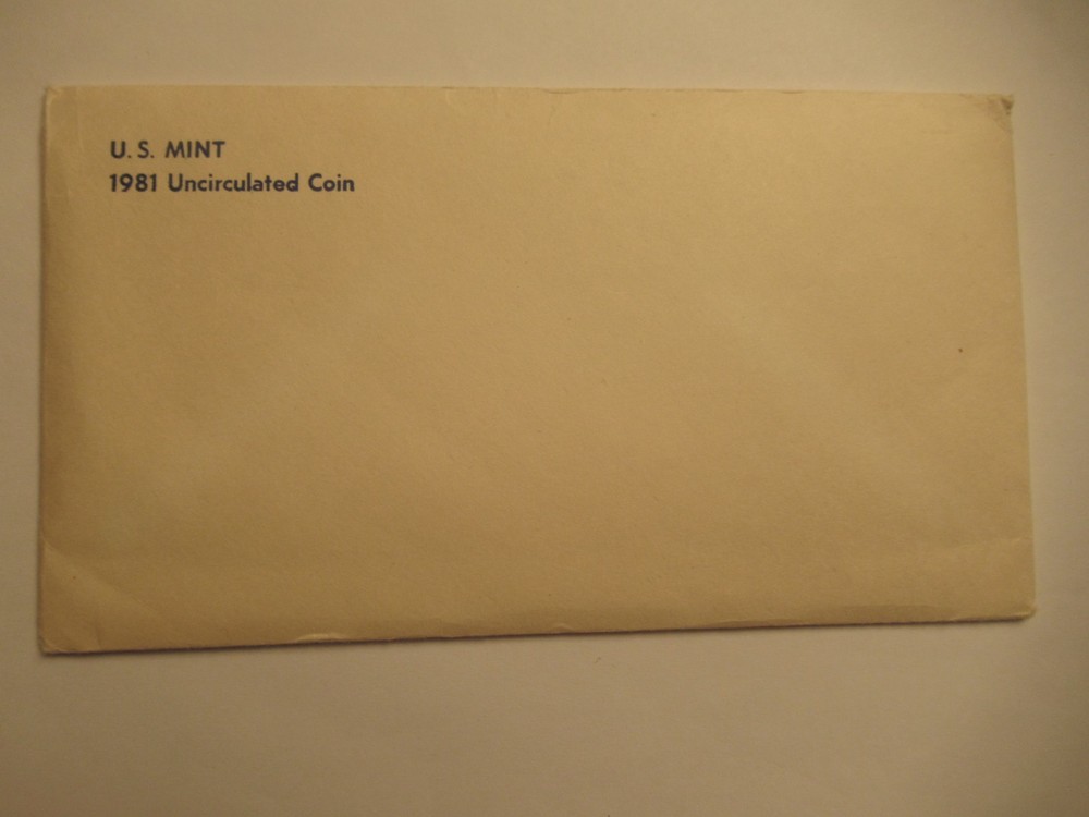 1981 US Mint Uncirculated Set, US Mint Packaging