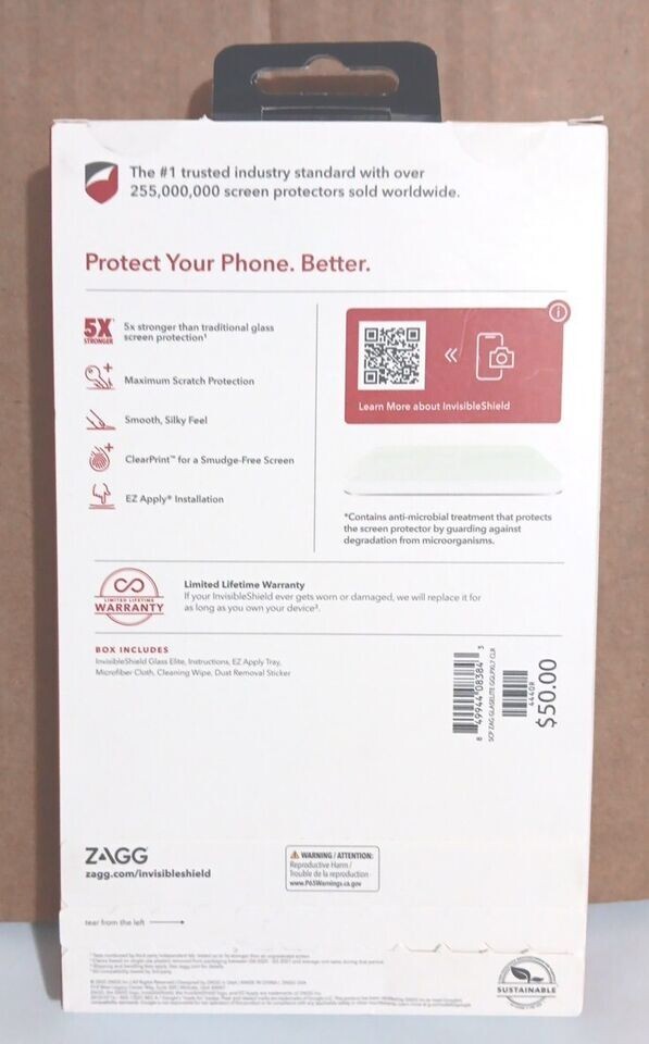 Zagg Invisible Shield Glass Elite Screen Protector for Google Pixel 7