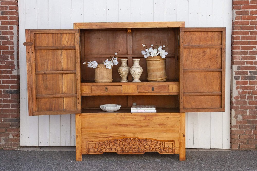 Antique Asian Cedar Armoire