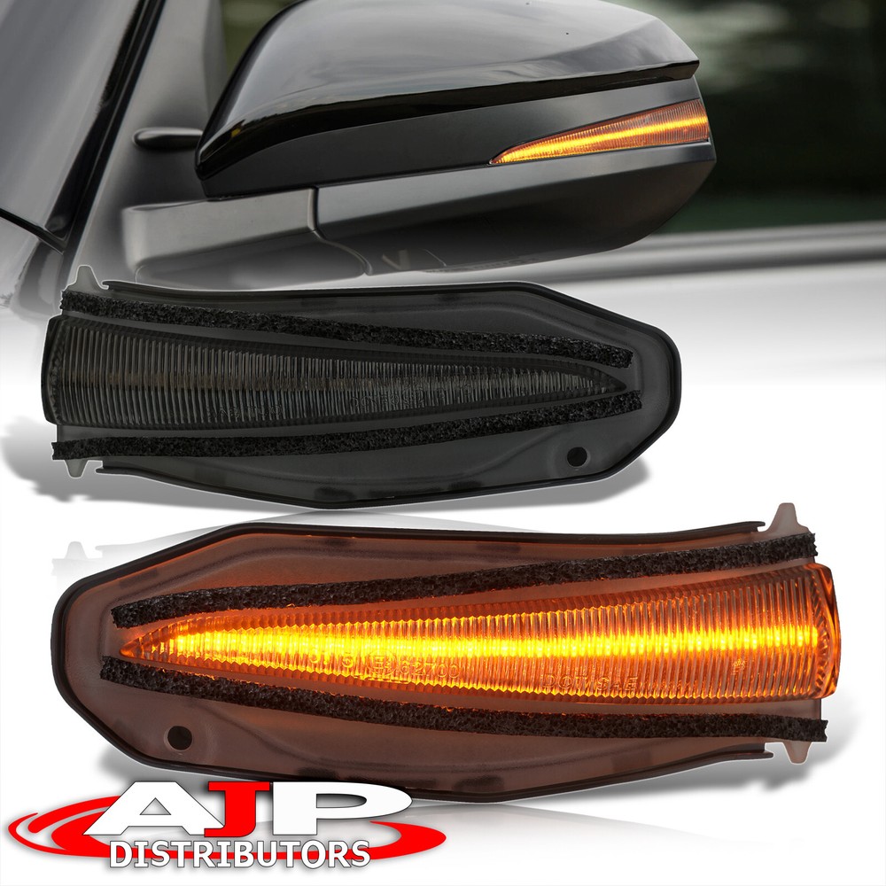 Smoke Sequential LED Side Mirror Signal Light Lamps For 2014-2021 Toyota 4Runner