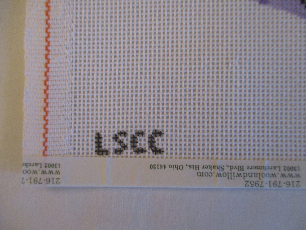 Handpainted Needlework Canvas - Witch's Hat (I think) - LSCC H-1