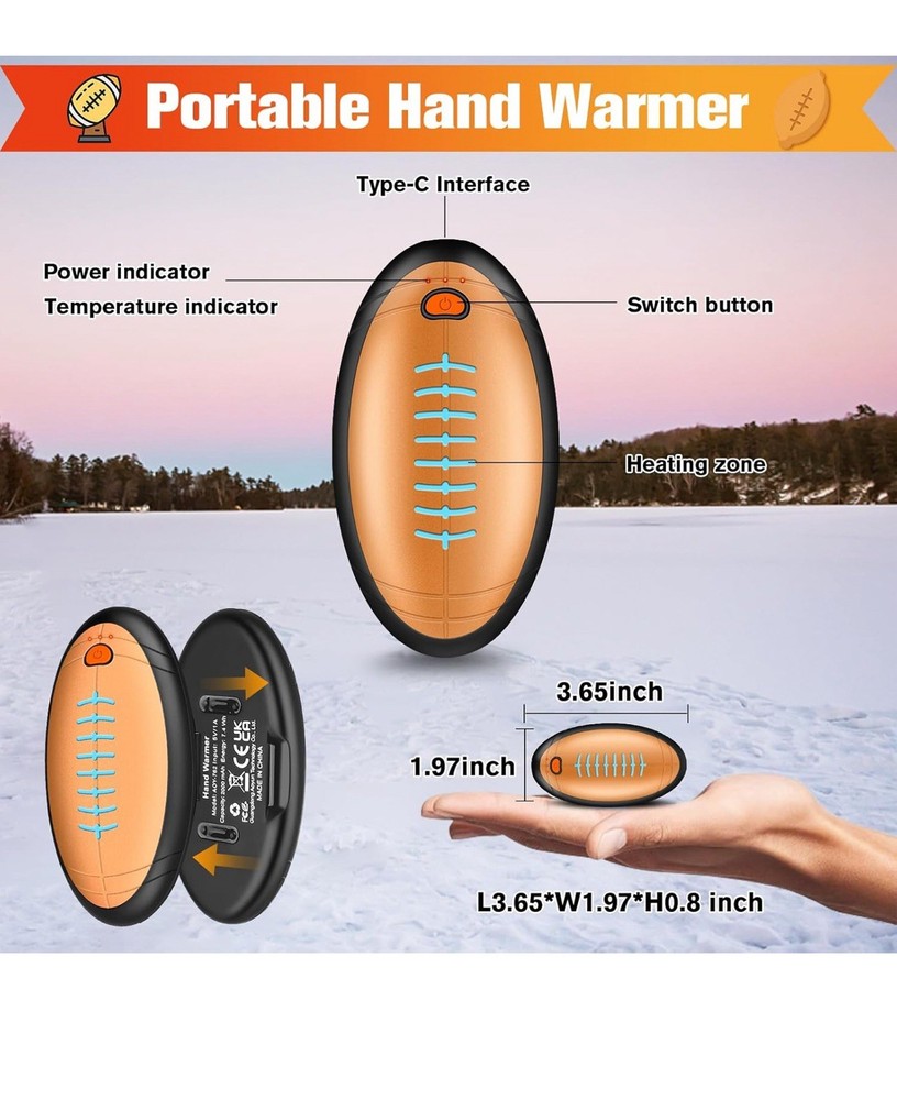 hand warmer rechargeable 2 Pk