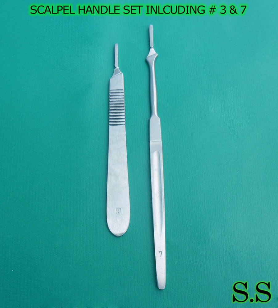 SCALPEL HANDLE SET INLCUDING # 3 & 7