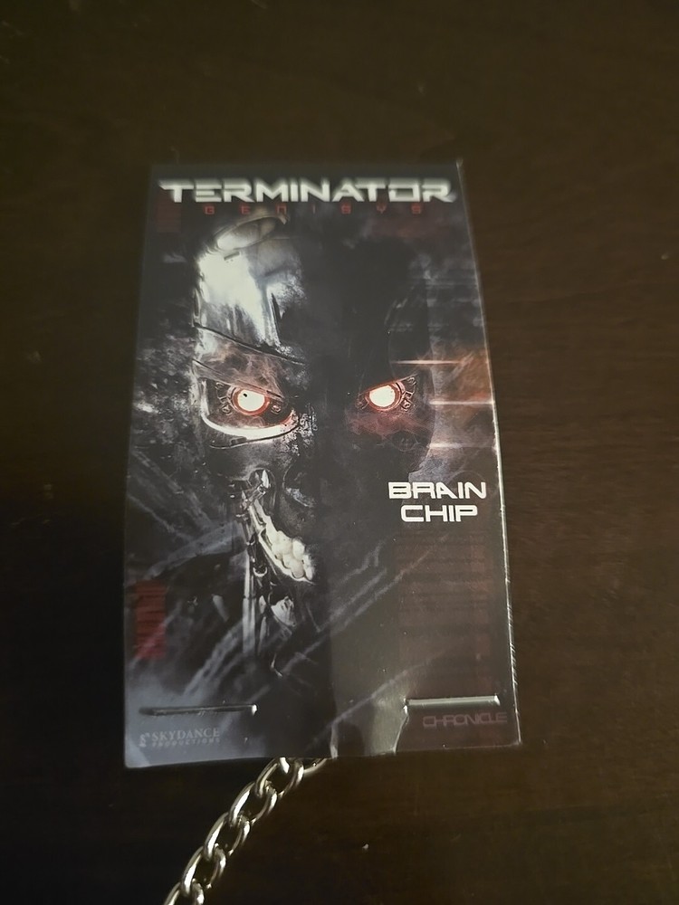 Terminator Genisys Brain Chip Keychain Prop Replica