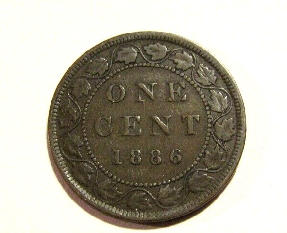 Canada 1886 1 Cent Large Coin