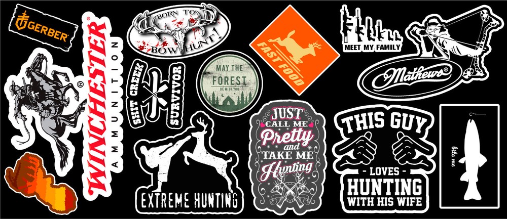 Hunting Vinyl Sticker Pack #3