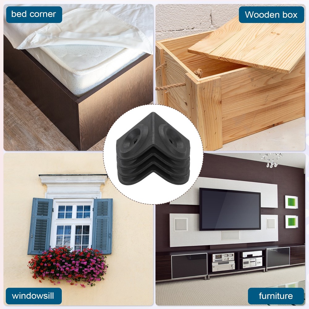 4 Pcs Speaker Cabinet Corners Protector 55x55x55mm Plastic Guard Wrap Angle