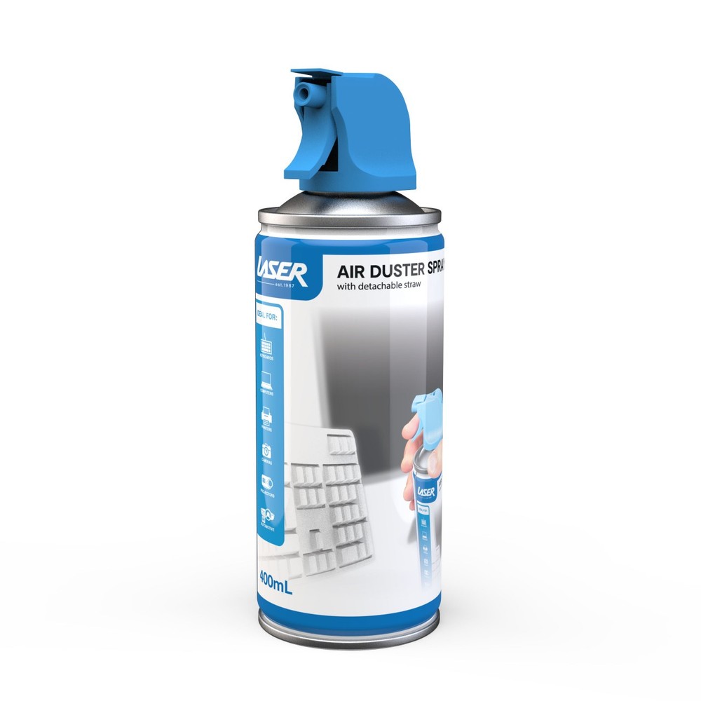 Laser 400ml Compressed Air Duster Spray 3 Pack for Cleaning Electronics