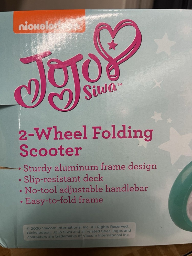 Nickelodeon JoJo Siwa Pink Folding Scooter
