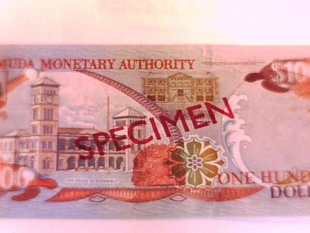 Bermuda 2000 One Hundred Dollar SPECIMEN note Choice Crisp Uncirculated.