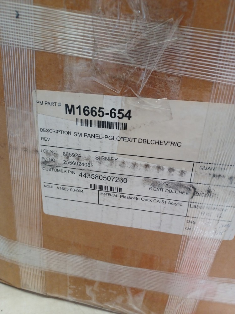 M1665-654 Exit CLEAR Sign SIGNS ONLY 14pcs