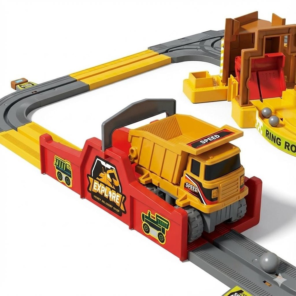 Construction Track Playset for Kids – STEM Engineering Toy