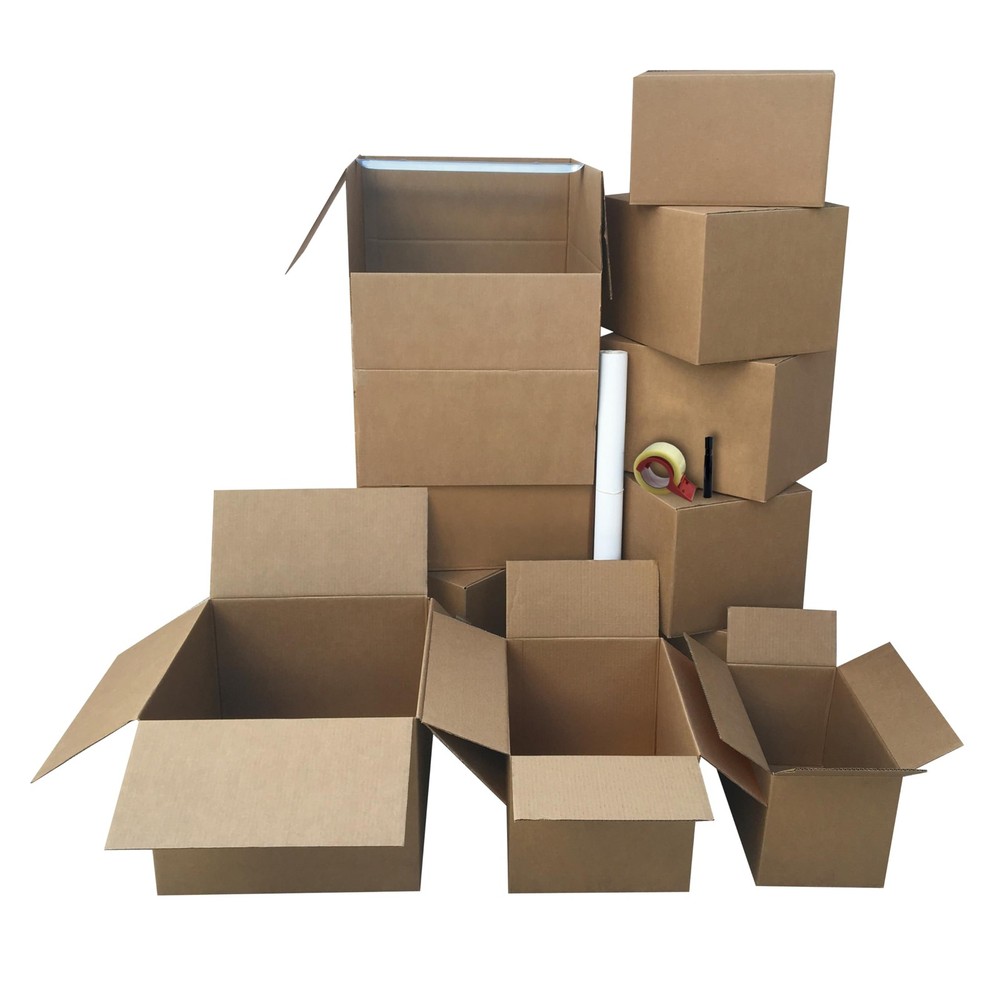 UBMOVE Wardrobe Moving Boxes Kit #, Small, #1, Brown