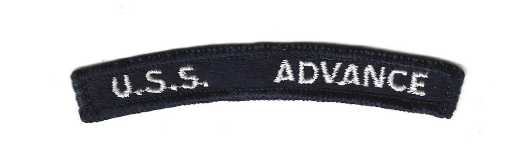 Vintage  Navy USS ADVANCE  Shoulder Patch