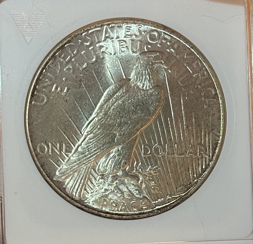 1934 Soapbox ANACS MS63 Peace Silver Dollar