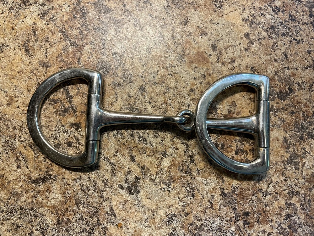 D-Ring Snaffle Stainless Horse Bit 5” NOS