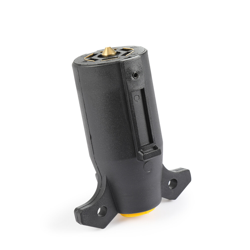 7 Way Round RV Style Trailer Light Plug Connector Replacement Blade Pin Adapter