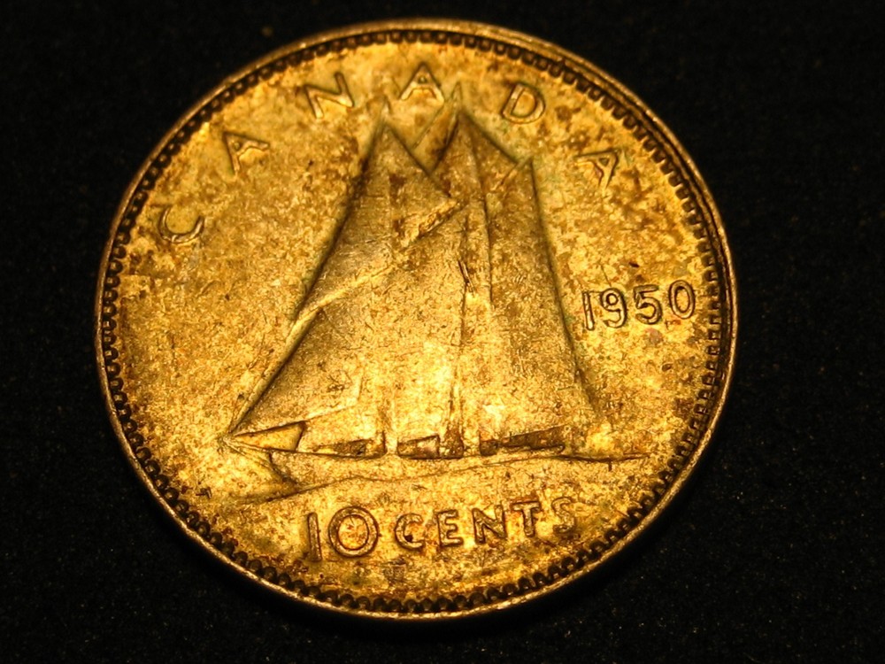 1950 Canadian Dime