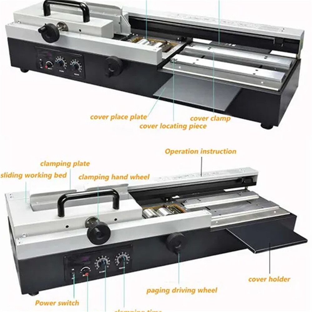 Digital 320mm Desktop Perfect Binding Machine Book Binder Semi-automatic