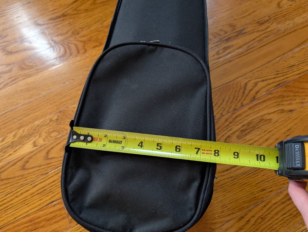 Uke Crazy Ukulele Black Carrying Case Semi-Rigid for Kala