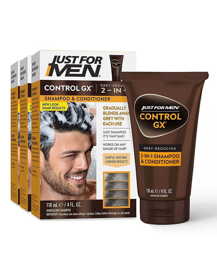 Just For Men CONTROL GX Grey Reducing 2in1 4oz ( 3 pack )