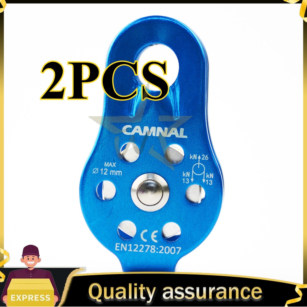 For Block and Tackle Heavy Lifting Pulling System 26KN Lots(2pc) Single Pulley