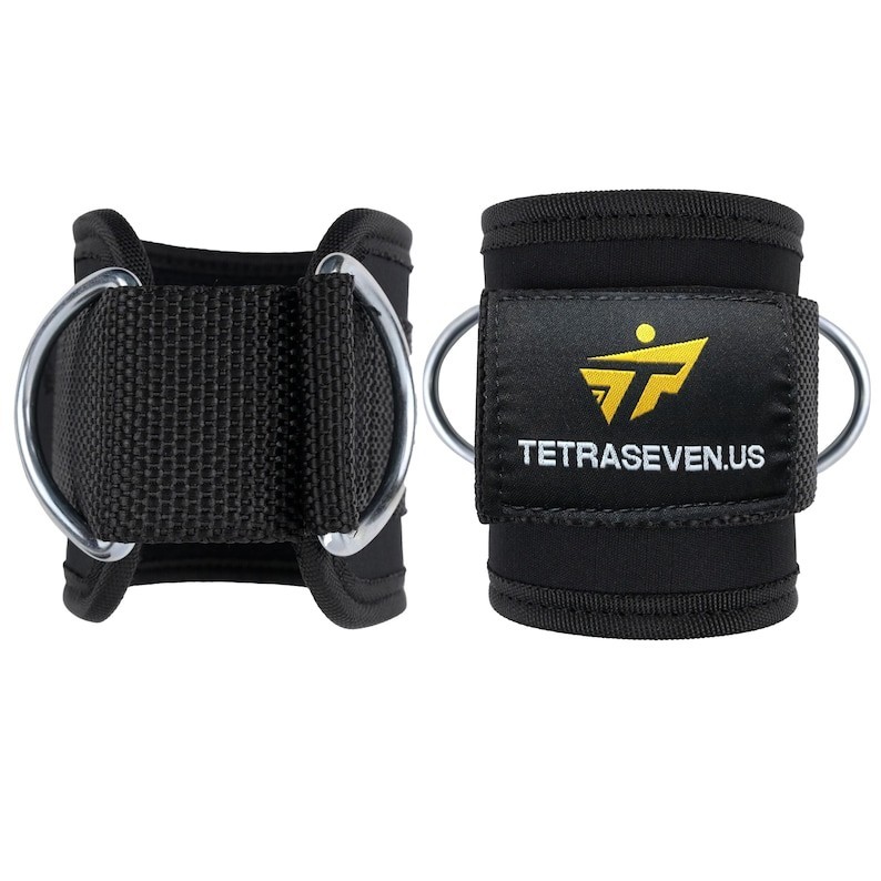 Weightlifting Ankle Straps – D-Ring Cable Attachment for Leg Workouts**
