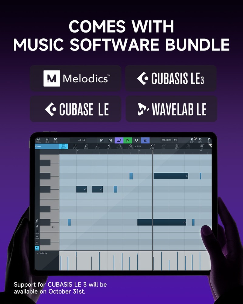 Donner STARRYPAD MINI MIDI Controller Pad Beat Maker Drum Machine with 40 Course
