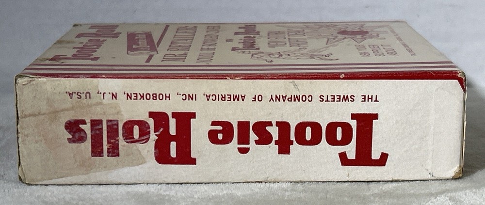 Tootsie Roll Candy Empty Display Box Bowling Graphic Tootsie Rolls READ