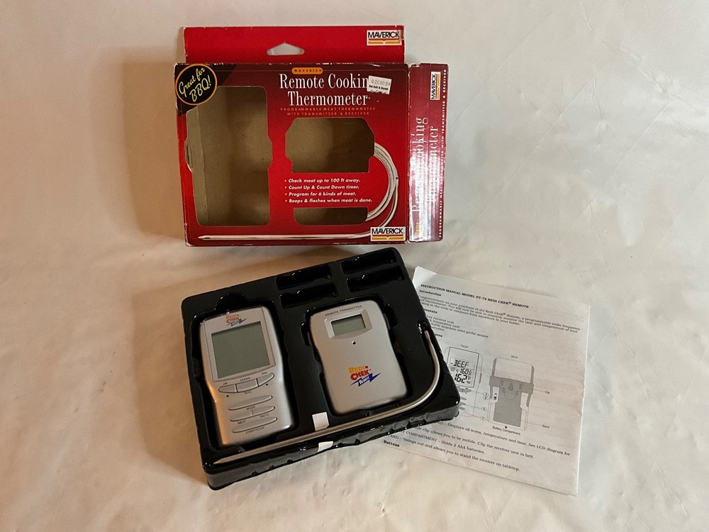 Maverick Remote Wireless Programmable Cooking Thermometer ET-72 Redi Chek