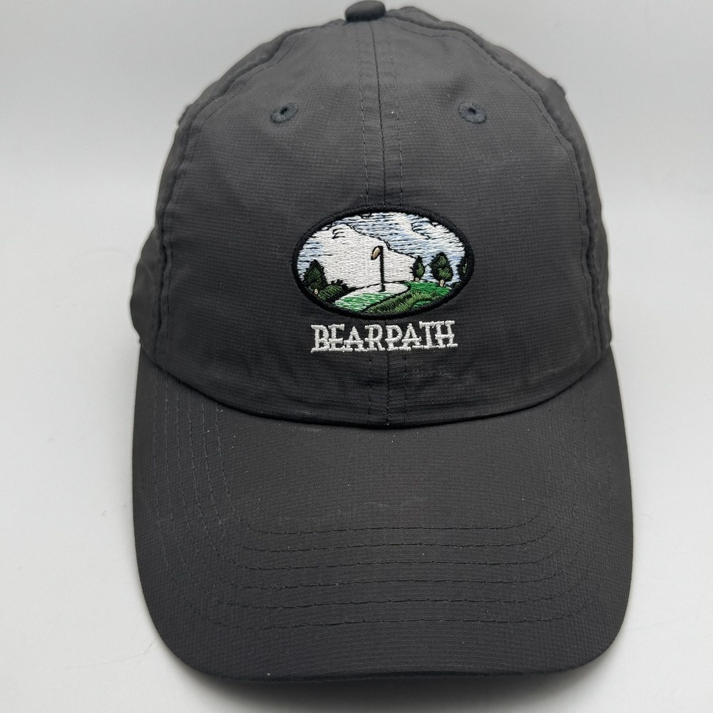 Bearpath Golf Course Baseball Cap Hat Adjustable Gray Performance Polyester