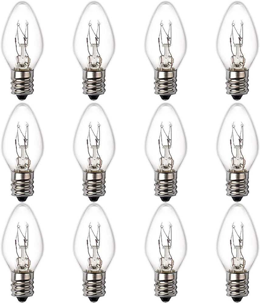 15 Watt Himalayan Salt Lamp Bulbs, 12Pack Dimmable Rock Salt Night Light Bulbs w