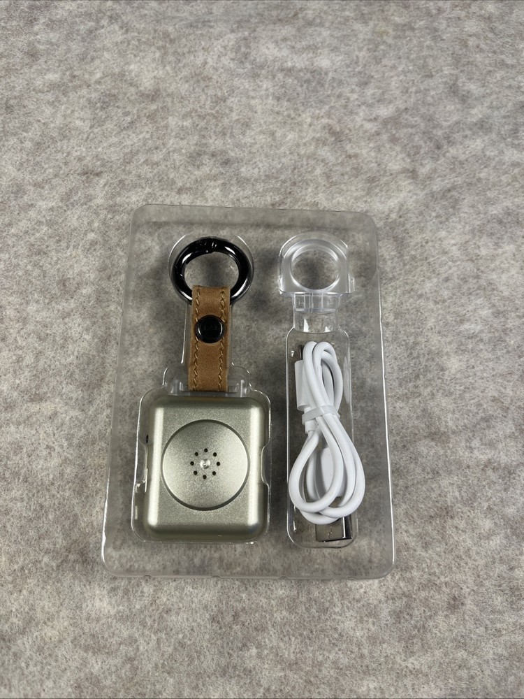 LE Sircut PA01 Multi Function Emergency Personal Alarm Key Chain, Leather